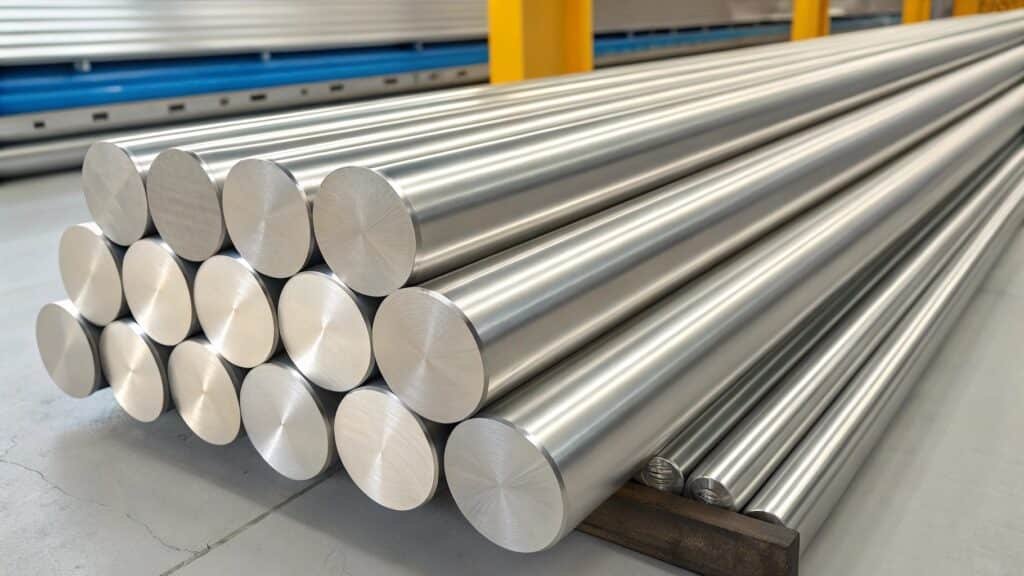 A visual comparison: a standard engine bolt next to a specialized aircraft fastener, with a backdrop of a detailed aircraft wing structure. Callouts highlight specific aerospace properties like "High Fatigue Life" and "Optimized Strength-to-Weight."